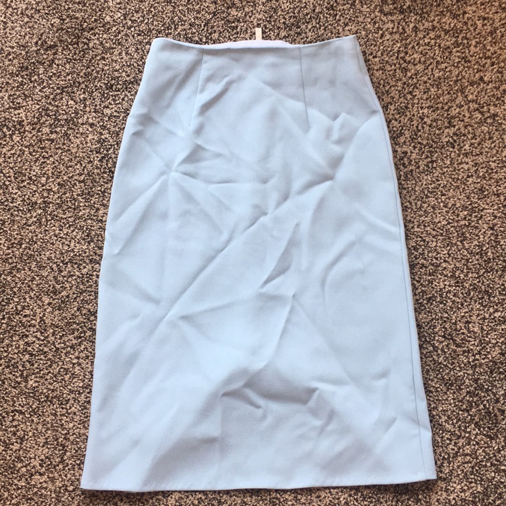 TOPSHOP light blue pencil skirt